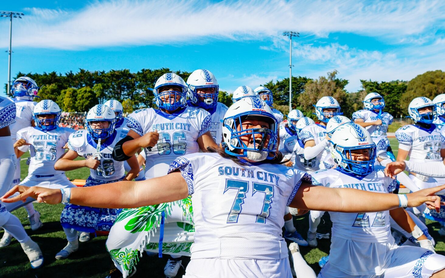 South City football Soblessed Mauia haka